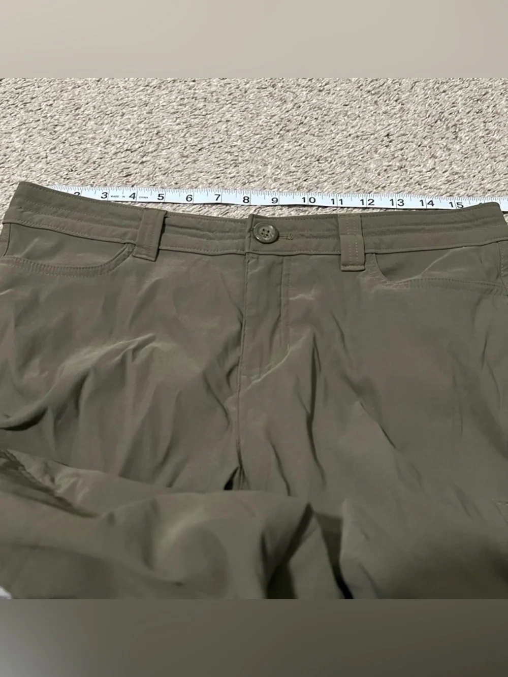 Eddie Bauer Women’s Nylon Blend Olive First Ascent Cargo Hiking Pants Sz 10 - Picture 8 of 13